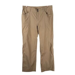 The North Face Womens 12 Khaki Convertible Roll Up Hiking Pants 31" Inseam